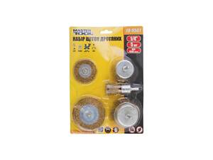 Набор щеток Mastertool 25 x 50 x 50 x 75 x 75 мм (5 шт.) (19-9501)