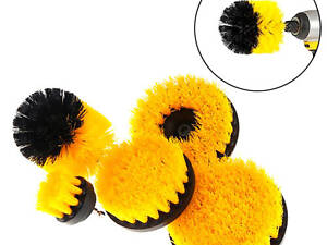 Набір щіток-насадок 5шт на шуруповерт дриль для чистки автомобіля