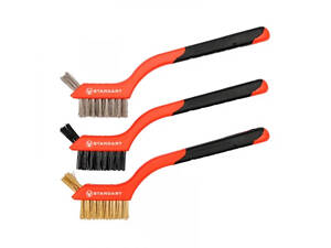 Набір щіток ручних 180 мм (сталь, латунь, нейлон) 3 од. СТАНДАРТ MWBS0301