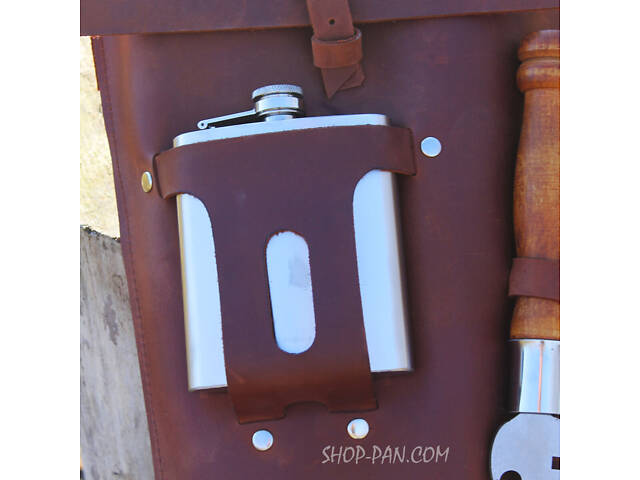 Набір шампурів для гриля в ексклюзивному шкіряному чохлі - Фото 5