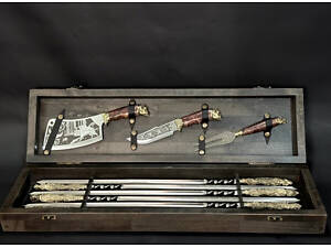 Набір шампурів Люкс Nb Art Кабан 13 предметів 47330173 кейс бук