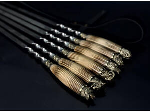 Набір шампурів Люкс Nb Art Звірі ясен у сачані 6 предметів 47330165