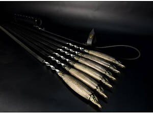 Набір шампурів у сагайні Люкс Nb Art Щука ясен 6 предметів 47330150