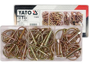 Набор шплинта 36-45 мм кольцо 4,5-11 мм 50 штук YATO YT-06787
