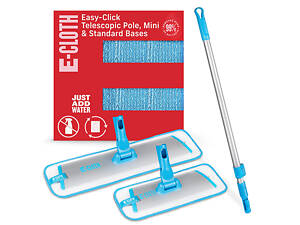 Набор швабра для мытья полов e-Cloth Easy-Click Telescopic Pole + Mini 743534