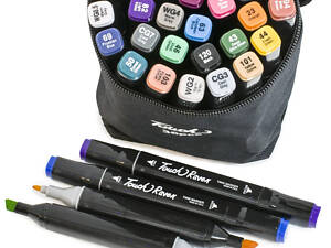 Набір скетч-маркерів 36 шт. для малювання двосторонні