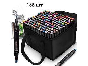 Набор скетч маркеров для рисования Touch 168 шт./уп. двусторонние профессиональные фломастеры для художников