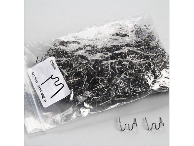 Набор скоб для термического степлера большая волна 0,8мм 500шт ANENG №1116/3 - Фото 3