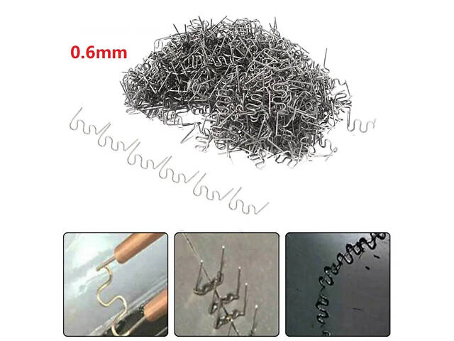 Набір скоб для термічного степлера велика хвиля 0,6мм 500шт ANENG No1780 - Фото 5
