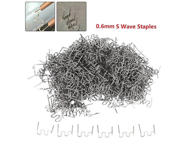 Набір скоб для термічного степлера велика хвиля 0,6мм 500шт ANENG No1780 - Фото 7