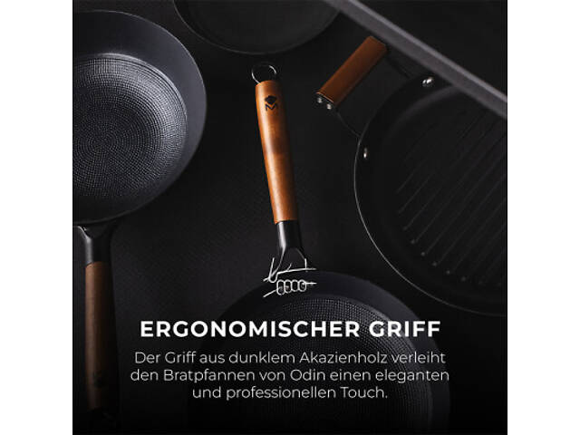 Набор сковородок MasterPro Odin, 20/24 см чавун (BGKIT-0083) - Фото 5