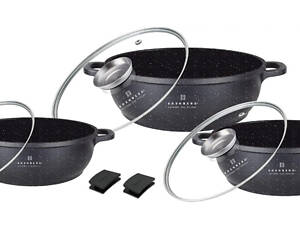 Набір сотейників Edenberg EB-8160 6 предметів чорний