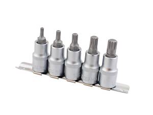 Набор сплайнов 1/2' Intertool 5 шт. (М5 6 8 10 и 12) (HT-1850)