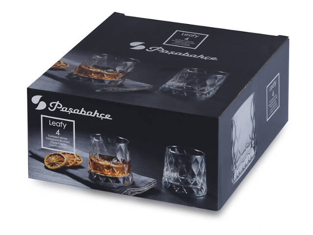 Набор стаканов 300 мл 4 шт Pasabahce Leafy 420194 - Фото 2
