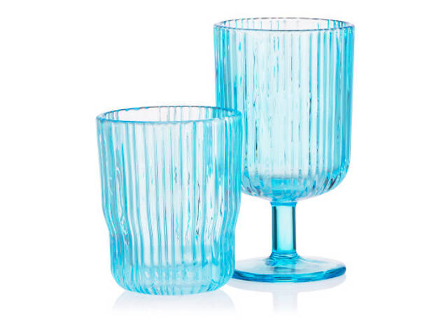 Набор стаканов Ardesto 300мл, 2шт, скло, блакитний (AR2630SBL) - Фото 4