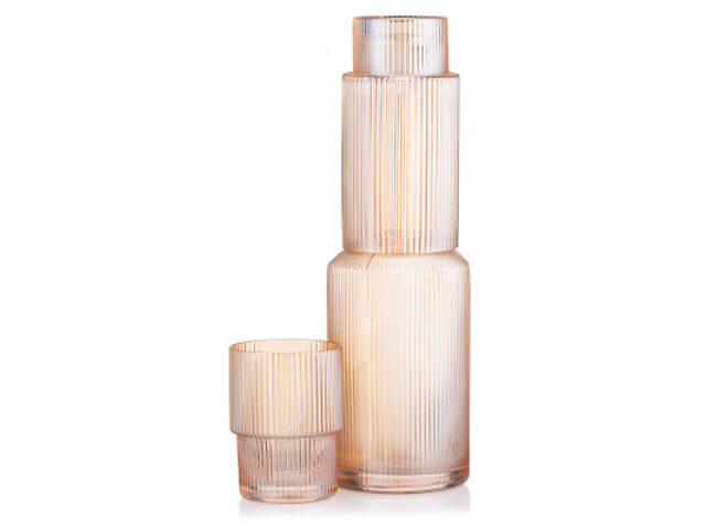 Набор стаканов Ardesto 380мл, 2шт, скло, золотистий (AR2638GG) - Фото 5