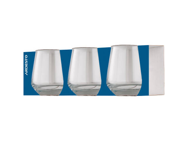 Набір склянок Ardesto Gloria Shine 345 мл 3 шт (AR2634GS) - Фото 2