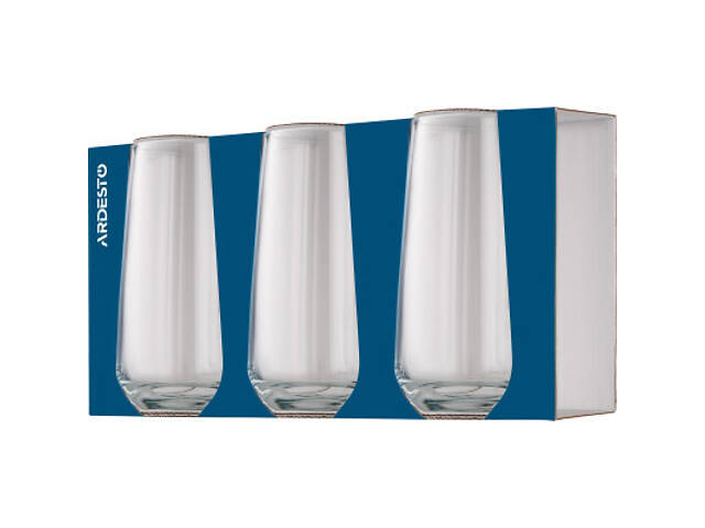 Набір склянок Ardesto Gloria Shine 480 мл 3 шт (AR2648GS) - Фото 2