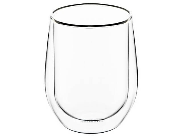 Набор стаканов Ardesto з подвійними стінками BR 320 мл 2 шт прозорий (AR2637BR) - Фото 1