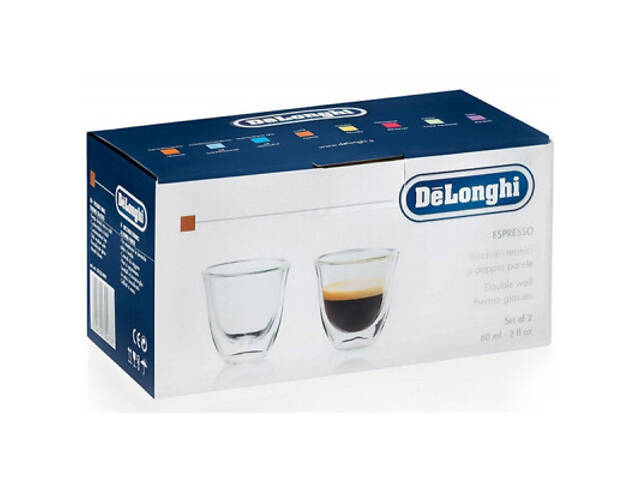 Набір склянок DeLonghi Espresso 2 шт 60 мл (00000010999) - Фото 3