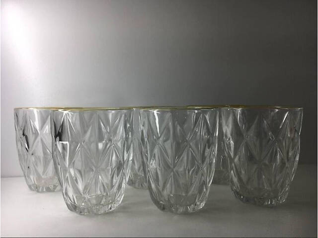 Набор стаканов низких 270 мл 6 шт Золотой Изумруд OLens 01-055 - Фото 2