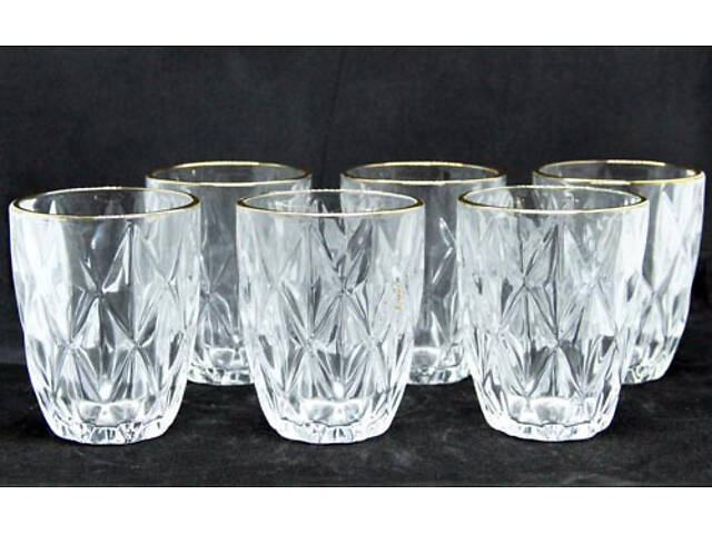 Набор стаканов низких 270 мл 6 шт Золотой Изумруд OLens 01-055 - Фото 5