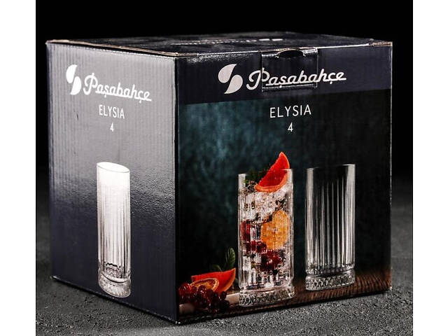 Набор стаканов Pasabahce Elysia 450 мл 4 шт 520015 - Фото 3