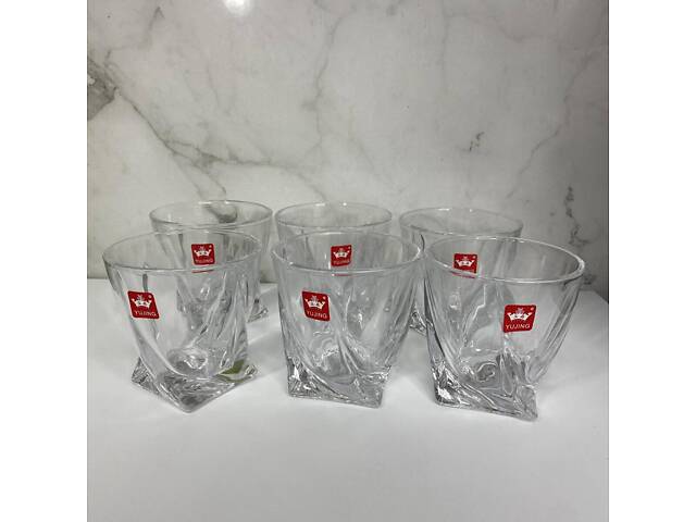 Набор стаканов Quadro 6 шт 340 мл Yujing Glassware 2772/3701 - Фото 2