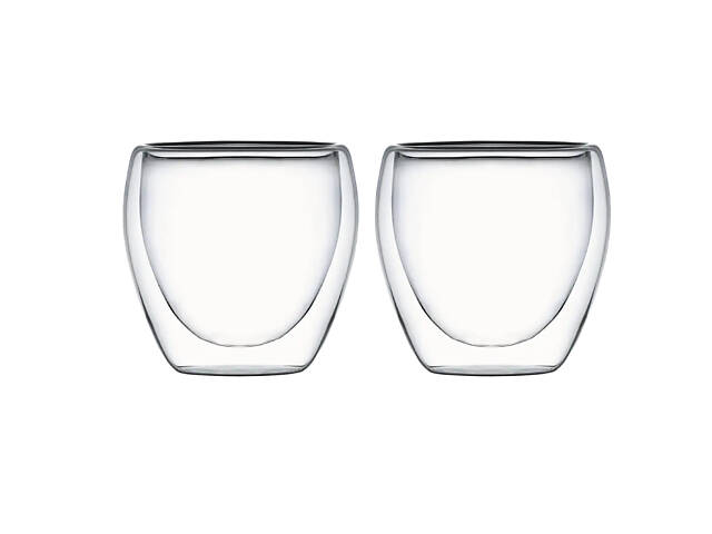 Набір склянок з подвійним дном Vittora Twinny VT-5413-250 250 мл 2 шт - Фото 1