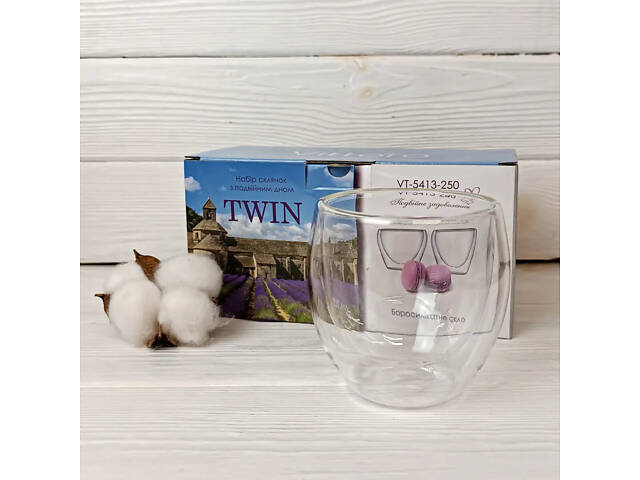 Набір склянок з подвійним дном Vittora Twinny VT-5413-250 250 мл 2 шт - Фото 2