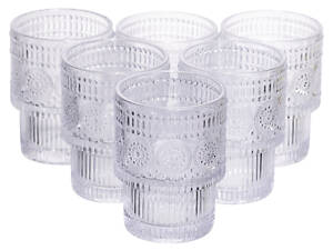 Набір скляних стаканів 6 (шт) 200 (мл) для лимонадів, соку, води, коктейлів стакани з товстого скла HP-19-178-3