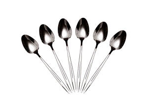 Набір столових ложок 6 штук нержавіючої сталі 21 (см) Срібло HP-8-27