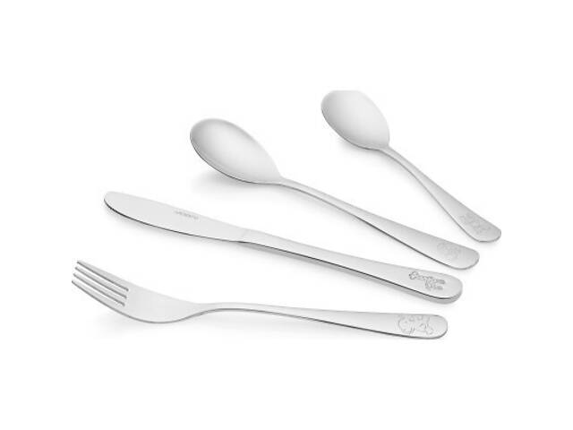 Набір столових приборів Ardesto Animals 4 предмети (AR0704AS) - Фото 1