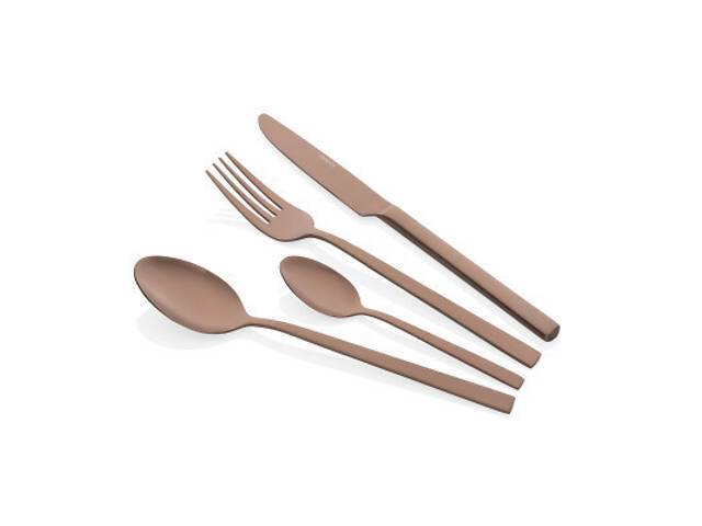 Набір столових приборів Ardesto Black Mars Favola 4 предмети Мідний (AR0704FSC) - Фото 1