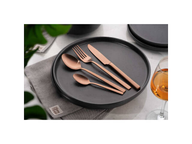 Набір столових приборів Ardesto Black Mars Favola 4 предмети Мідний (AR0704FSC) - Фото 5