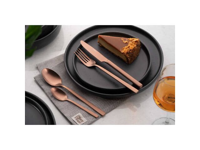 Набір столових приборів Ardesto Black Mars Favola 4 предмети Мідний (AR0704FSC) - Фото 6
