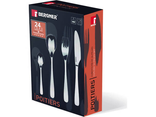 Набір столових приборів Bergner Poitiers 24 предмети (BG-5302-MM) - Фото 2