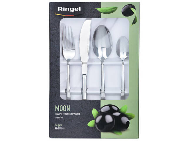 Набір столових приборів Ringel Moon 16 предметів (RG-3115-16) - Фото 7