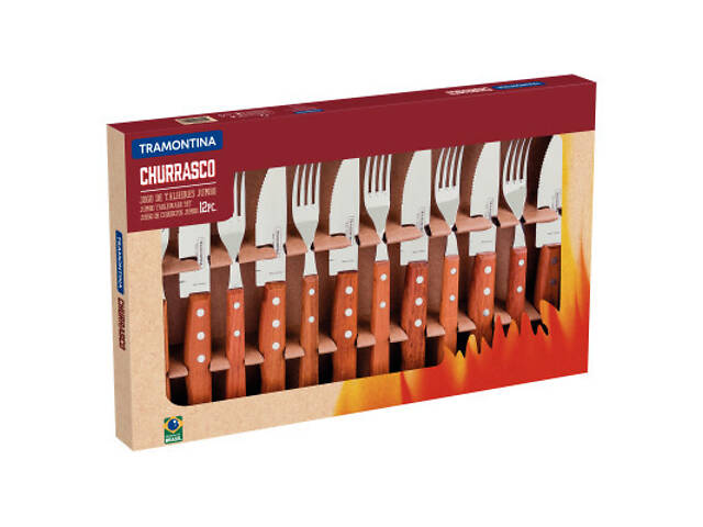 Набір столових приборів Tramontina Barbecue 12 предметів (22399/063) - Фото 2