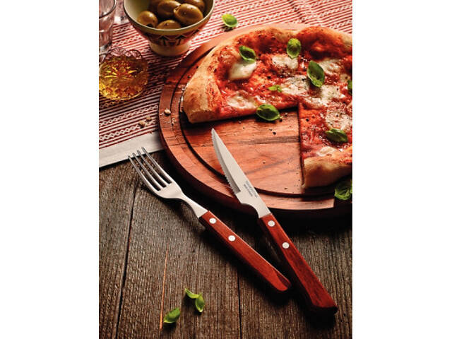 Набор столовых приборов Tramontina Barbecue Polywood 12 предметів червоне дерево (21199/709) - Фото 3