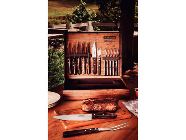 Набір столових приборів Tramontina Barbecue Polywood 15 предметів (21198/970) - Фото 2