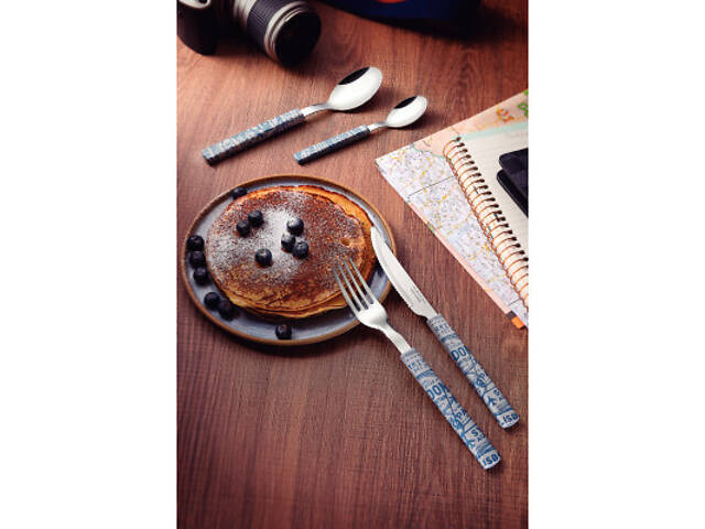 Набор столовых приборов Tramontina Bliss 16 предметів Сірий (29899/128) - Фото 4