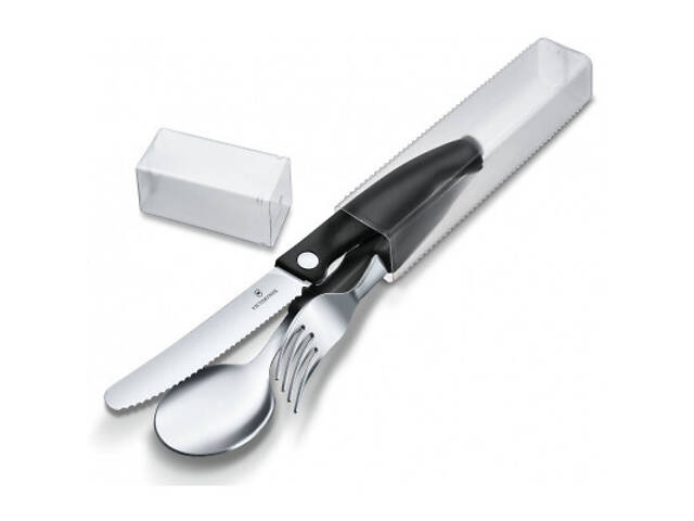 Набір столових приборів Victorinox SwissClassic Table Set 3 шт Black (6.7192.F3) - Фото 2