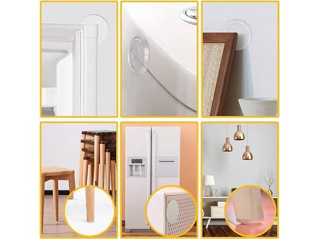 Набір Стопперів настінних від пошкодження стін та меблів 6 шт - Фото 6