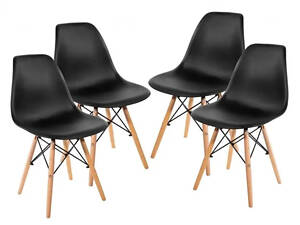 Набір стільчиків Just Sit Piano 4 шт (Чорний)