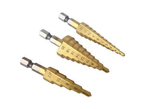 Набор ступенчатых сверл 3-12/20 мм 3 шт Kemei №956