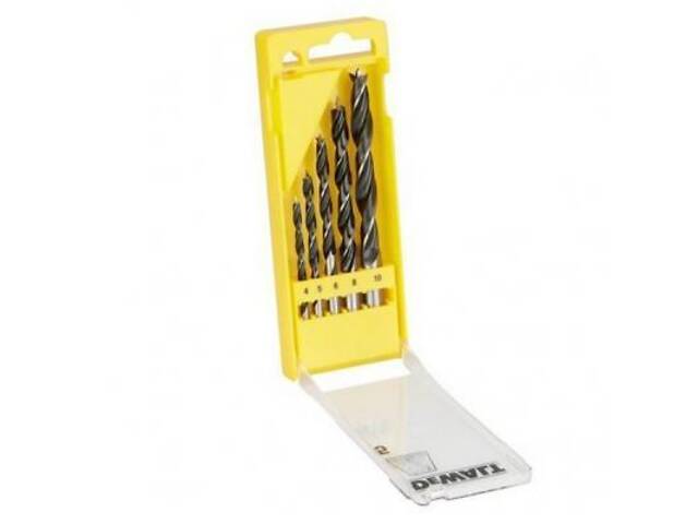 Набір свердл DeWALT по дереву, d=4,5,6,8,10мм. (DT4535) - Фото 2