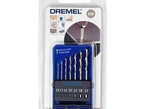 Набор сверл Dremel по металлу 628, 7шт., 0.8,1.2,1.6,2.0,2.4,2.8,3.0 мм, HSS (2.615.062.832)
