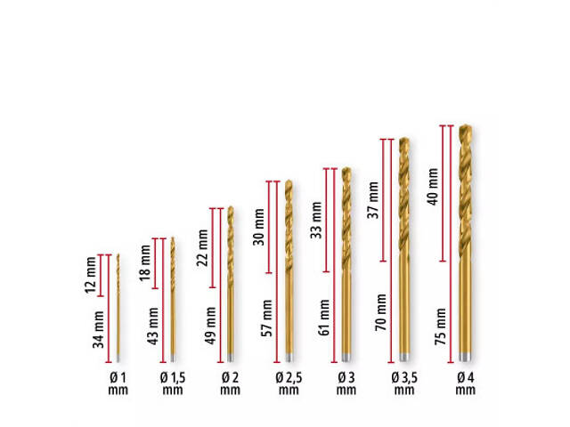 Набір свердлів Einhell по металу 19шт, 1-10мм, кейс (427019) - Фото 10