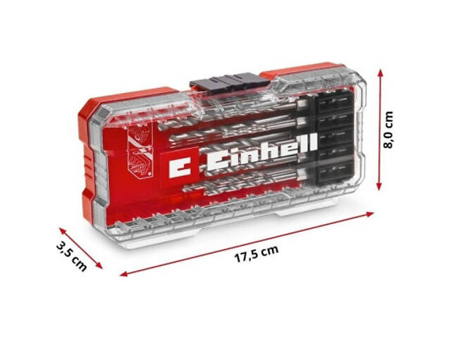 Набір свердлів Einhell по металу HSS, 10 шт, 2-6.5мм, кейс (108723) - Фото 6